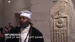 Mfundishi Tour of Ancient Kemet Egyptian Exhibit in NYC MMA [upl. by Nottus508]