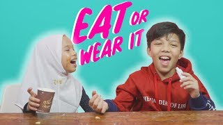 Hampir Muntah Makan Pasta Gigi  Eat Or Wear It Challenge Ft Muntaz Halilintar [upl. by Peterman]