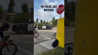 Police Just Watched Cyclists Run Stop Sign cycling roadbiking racing [upl. by Fredrick]