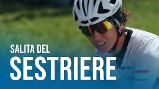 Paola Gianotti al Tour de France la salita del Sestriere [upl. by Dlorrej779]