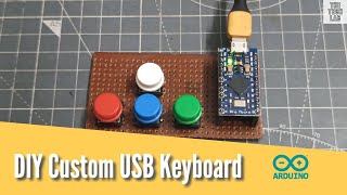 DIY USB Keyboard with Arrow Keypad for PC Gaming [upl. by Sonnie]