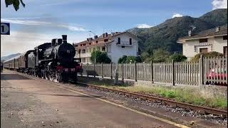 GR 640143 con il treno storico NovaraVarallo Sesia in transito a Quarona [upl. by Esch]