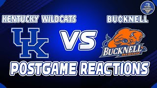 Kentucky vs Bucknell Live Postgame Reactions  Moving On To Duke  Bucknell basketball fan reaction [upl. by Esilram610]