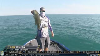 Nation Champion Cody Hollen getting started on Bassmaster LIVE [upl. by Otnas]