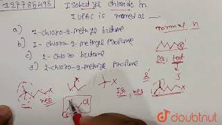 Isobutyl chloride in IUPAC is named as [upl. by Vania]