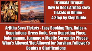 Tirumala Arjitha SevaHow to Book Tirumala Tirupati Arjitha Seva Ticket in OnlineStep by Step Guide [upl. by Renard209]