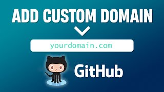 How To Add A Custom Domain On GitHub Pages 2024 Best Method [upl. by Noiro570]