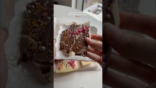 let’s make art chocolate bark🍬🎀 christmas asmr [upl. by Nirda981]