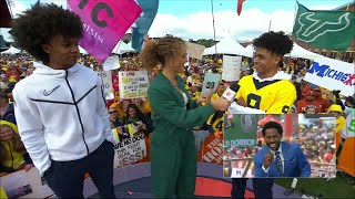 Desmond Howard’s sons live in his old dorm at Michigan 😄  College GameDay [upl. by Leuas]