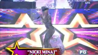 Nicki Minaj look alike falls on stage [upl. by Asen]