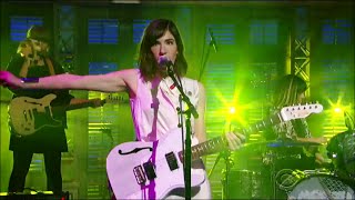 HD SleaterKinney  quotA New Wavequot 11515 David Letterman [upl. by Yelssew]