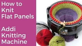 How to Knit a Flat Panel on Your Addi® Circular Knitting Machine [upl. by Eeliah469]