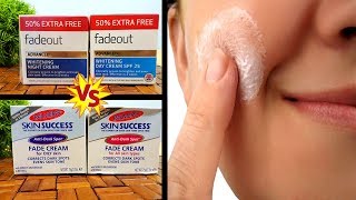 FadeOut Advanced Whitening Cream VS Palmers AntiDark Spot Cream Full Review Urdu Hindi [upl. by Tnomal80]