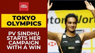 Tokyo Olympics PV Sindhu Off To Winning Start Outclasses Israels Polikarpova In Straight Games [upl. by Bock791]