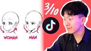 RATING TIKTOK ART TUTORIALS 🗿 4 [upl. by Taite]