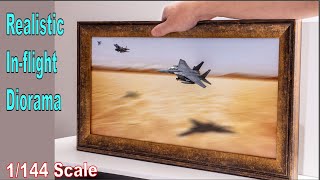 How to Build a Realistic InFlight Diorama 1144 Scale Model Aircraft [upl. by Albina]