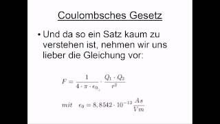 Coulombsches Gesetz [upl. by Av]