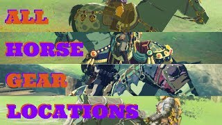 All Horse Saddle amp Bridle Locations Guide Zelda BOTW [upl. by Novrej]