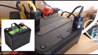 How long will it last APC battery backup Part 3  200w load 35aH Interstate AGM battery [upl. by Monsour]