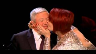 X Factor Sharon Osboune kiss Louis Walsh [upl. by Trisha]