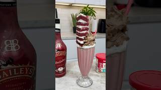 Double Red Velvet Cake Milkshake cocktail cake milkshake icecream e cream [upl. by Ddal193]