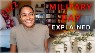 Military Pay 2022  How Much Do You Get Paid by Rank [upl. by Udela541]