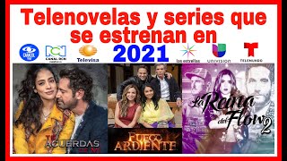 Telenovelas y series que se estrenan en 2021  CosmoNovelas Tv [upl. by Anirod]