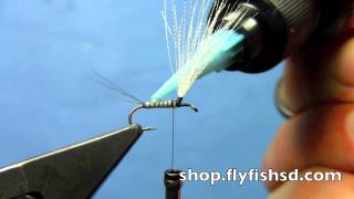 Fly Tying with Hans Upright Callibaetis Spinner [upl. by Anayek253]