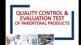 Evaluation Quality control Test of Parenterals Part 1 Sterility Testing [upl. by Munshi]