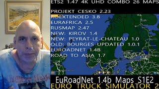 ETS2 147 4K UHD 26 MAPS PROJEKT CESKO 223 KIROV 14 PEYRATLECHATEAU 10 EUROADNET 14B S1E2 [upl. by Aryajay541]