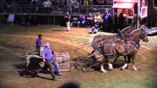 Draft Horse Pull 2013 Deerfield Fair NH Pulling Video 33 [upl. by Northington]