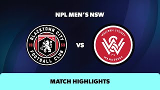 NPL Mens NSW Round 26 Highlights –Blacktown City v WSW [upl. by Nivets]