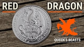 RED DRAGON Queens Beasts 2 Unzen Silbermünze 2017 SILBER KAUFEN [upl. by Phip]