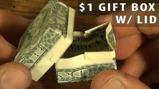 Origami One Dollar Gift Box by Jeremy Shafer [upl. by Yhtuv]