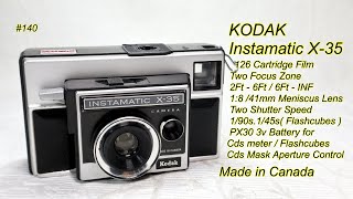 KODAK Instamatic X 35 1970 [upl. by Carol-Jean]