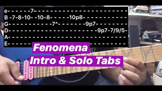 Tabs Fenomena  Search Guitar Intro amp Solo LessonTutorial [upl. by Siramed101]