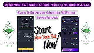 ethereum classic mining  New Free Cloud Mining website  REAL [upl. by Aleck196]