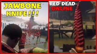 How To Get The  NEW Jawbone Knife in Red Dead redemption 2 Online rdr2 Online Beta Update [upl. by Scevour802]