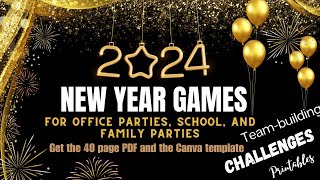 Happy New Years Game Ideas for Family New Years Office Party Games Staff Meeting Games NYE games [upl. by Ainosal917]