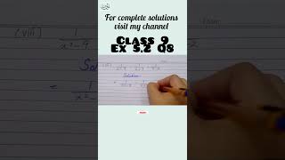 Class9 Ex52 class9 algebra class9maths ex5 2 sindhboard maths shorts viralvideo karachi [upl. by Olnton]