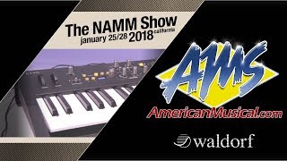 Waldorf STVC  AMS at NAMM 2018 [upl. by Rosina143]