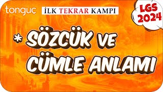 Sözcük ve Cümle Anlamı 🔄 LGS İlk Tekrar Kampı Türkçe 2024LGS [upl. by Noterb]