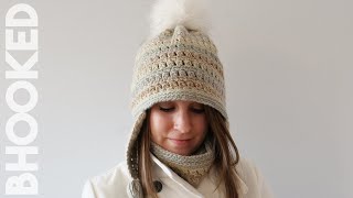 How to Crochet an Earflap Hat Part of a Matching Set [upl. by Gnoy450]