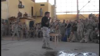 Rare Footage of Robin Williams First Troop Comedy Act Middle East Bagram Afghanistan 2002 USO Army [upl. by Emawk]