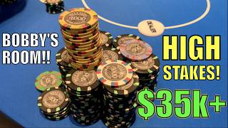 I Win 35000 ALL IN BIGGEST Pots Ive Played At Bellagio SUPER High Stakes Poker Vlog Ep 290 [upl. by Mccurdy]