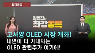 최강종목 고사양 OLED 시장 개화 내년이 더 기대되는 OLED 관련주가 여기에 출연 김병진 MBN골드 매니저 최강종목 매일경제TV [upl. by Ettinger]