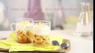 Recette tiramisu express aux nectarines [upl. by Zeuqram528]