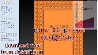 how to make 3d design in aspire  3D free files  3d design tutorial [upl. by Yrek460]