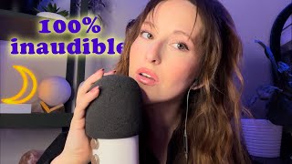 ASMR  Inaudible et mouth sounds de TRÈS PRÈS 💤 sommeil garanti 😴 [upl. by Aissatsana536]