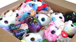 TY Beanie Boos Haul MASSIVE Mystery Box with Exclusives Unboxing Toy Review TY Beanie Boo Plush [upl. by Ermengarde]